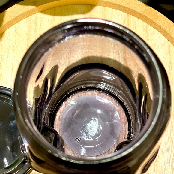 TARGET BULLSEYE BLACK SKULL GLASS JAR 1CT - Picture 10 of 12